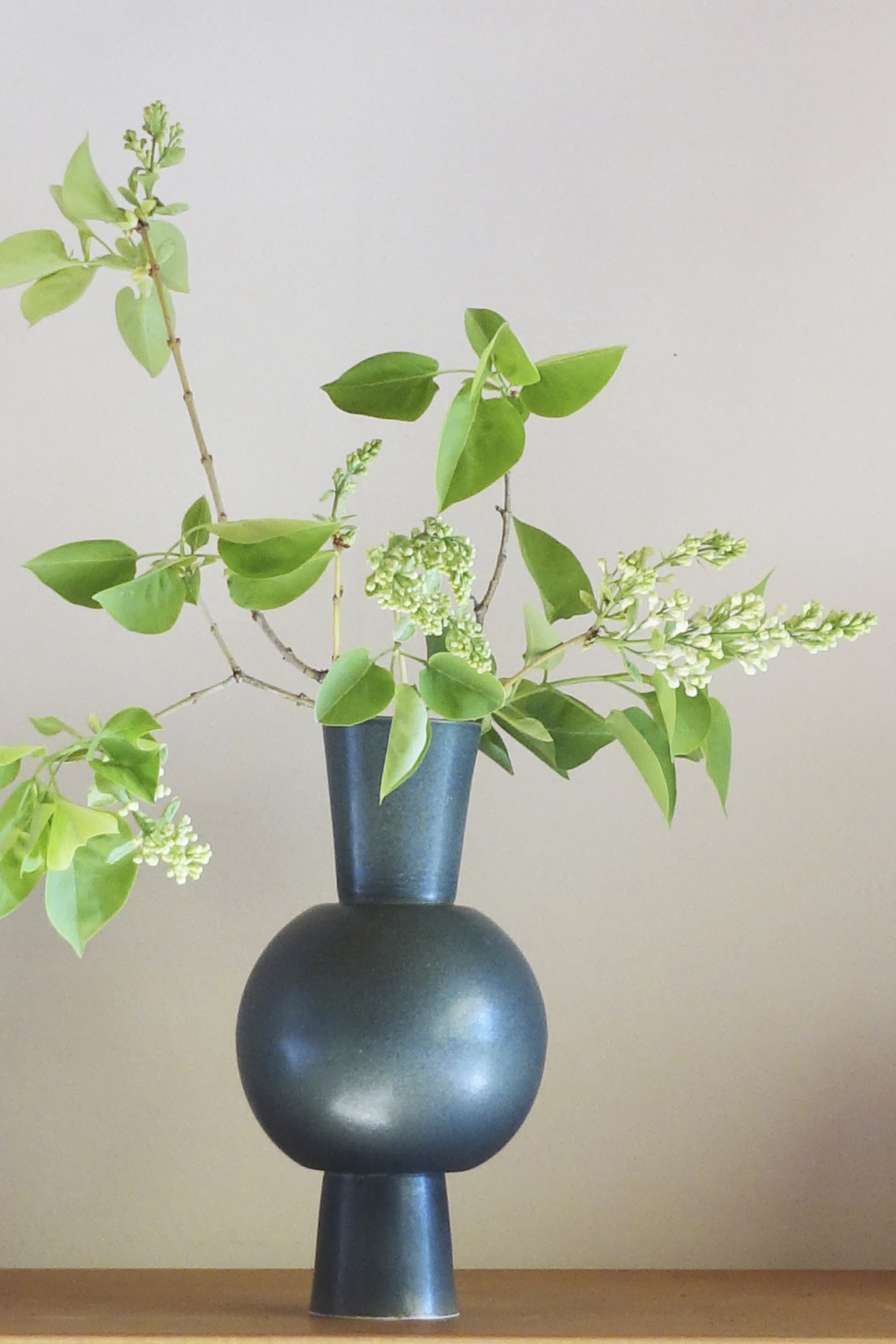 Black Cast Vase